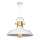 Luster na sajli AYD 1xE27/40W/230V beli/zlatni