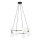 Luster na sajli AZURA 8xE14/10W/230V crna/bela