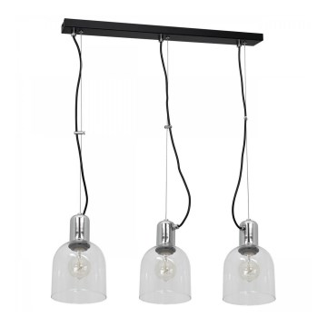 Luster na sajli BANCO 3xE27/60W/230V proziran