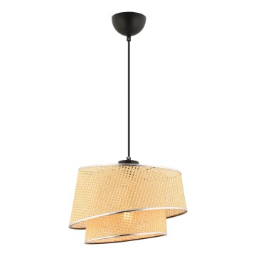 Luster na sajli BARETTE 1xE27/60W/230V bež/sjajni hrom