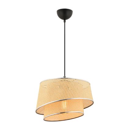 Luster na sajli BARETTE 1xE27/60W/230V bež/sjajni hrom