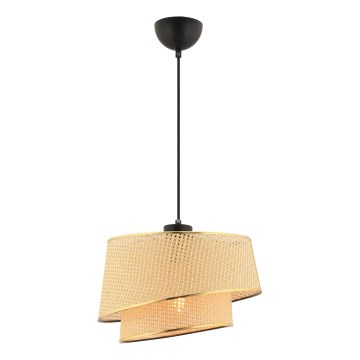 Luster na sajli BARETTE 1xE27/60W/230V braon/zlatna
