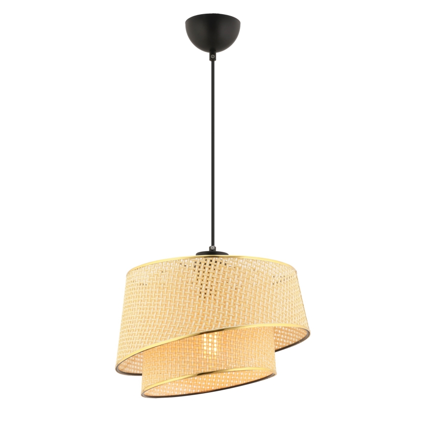 Luster na sajli BARETTE 1xE27/60W/230V braon/zlatna