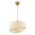 Luster na sajli BARETTE 1xE27/60W/230V krem boje