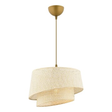 Luster na sajli BARETTE 1xE27/60W/230V krem boje