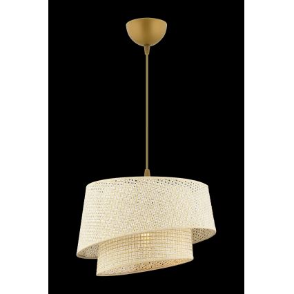 Luster na sajli BARETTE 1xE27/60W/230V krem boje