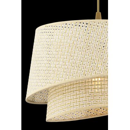 Luster na sajli BARETTE 1xE27/60W/230V krem boje