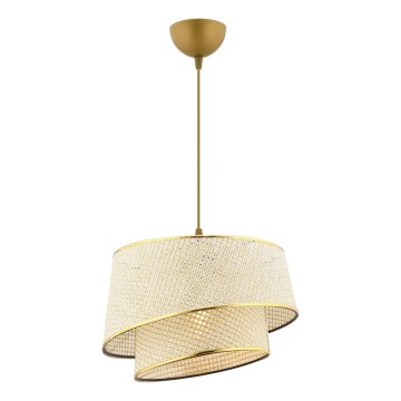 Luster na sajli BARETTE 1xE27/60W/230V krem/zlatna