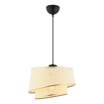 Luster na sajli BARETTE 1xE27/60W/230V krem/zlatna