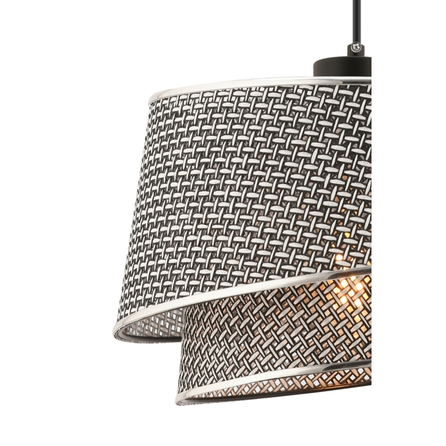 Luster na sajli BARETTE 1xE27/60W/230V siva/sjajni hrom