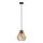 Luster na sajli BARREL 1xE27/24W/230V prečnika 20 cm