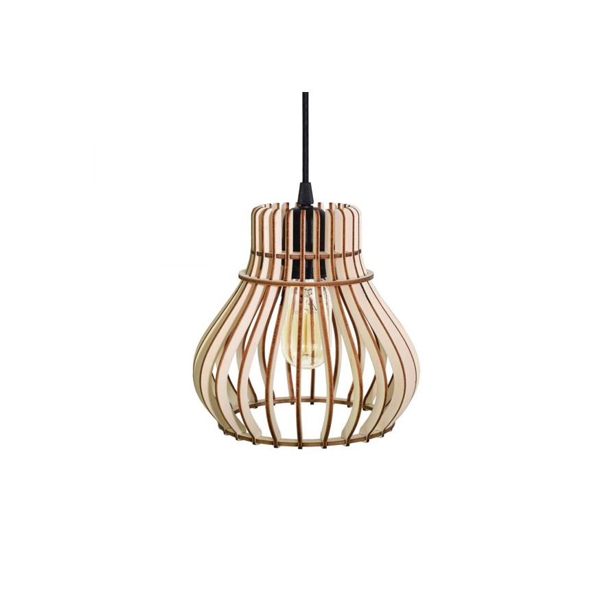 Luster na sajli BARREL 1xE27/24W/230V prečnika 20 cm