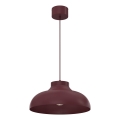 Luster na sajli BASCA 1xE27/15W/230V bordo