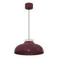 Luster na sajli BASCA 1xE27/15W/230V bordo/krem