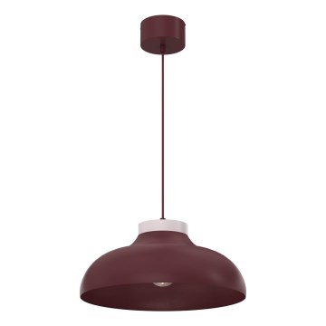 Luster na sajli BASCA 1xE27/15W/230V bordo/krem