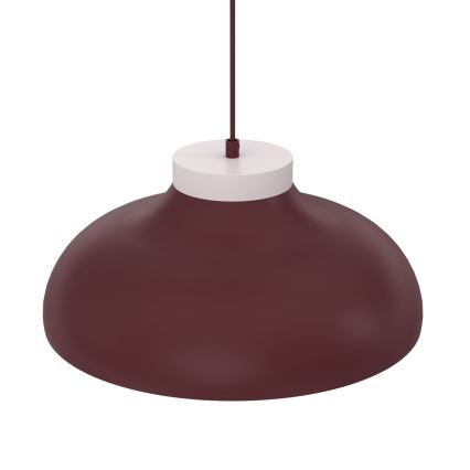 Luster na sajli BASCA 1xE27/15W/230V bordo/krem