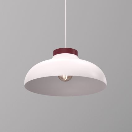 Luster na sajli BASCA 1xE27/15W/230V krem/bordo
