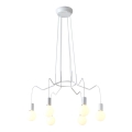 Luster na sajli BASSO 6xE27/40W/230V beli