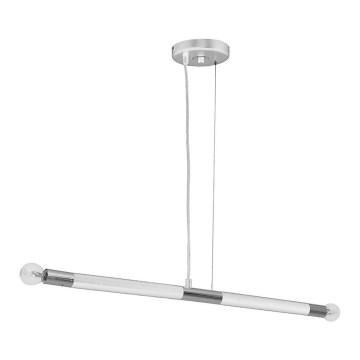 Luster na sajli BASTONE WHITE 2xE14/40W/230V bela/sjajni hrom