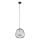 Luster na sajli BELL 1xG9/12W/230V prečnik 24 cm crna/sjajni hrom