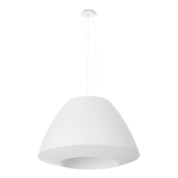 Luster na sajli BELLA 3xE27/60W/230V, prečnik 60 cm, bela