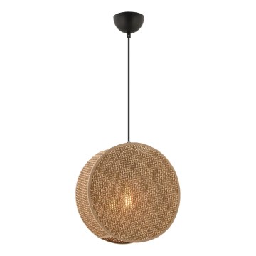 Luster na sajli BIG DRUM 1xE27/60W/230V braon