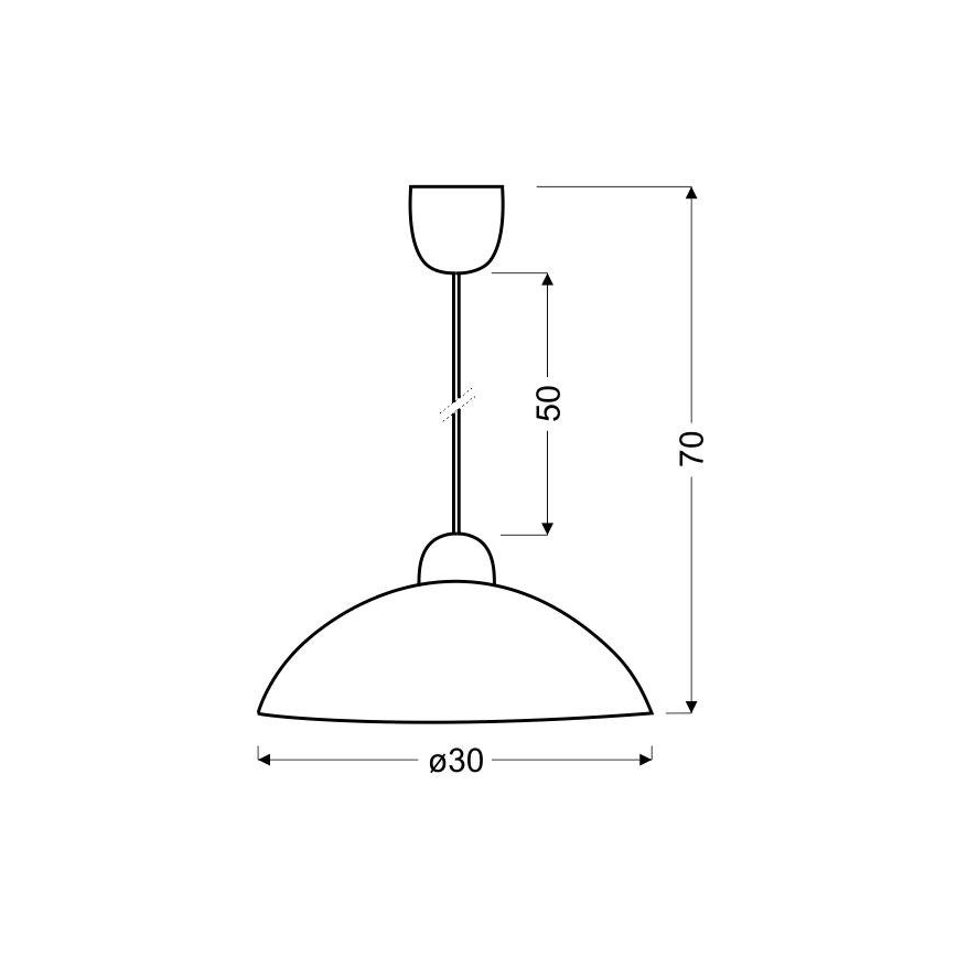 Luster na sajli BILBAO 1xE27/60W/230V