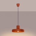 Luster na sajli BILO 1xE27/15W/230V, prečnik 35 cm, narandžast