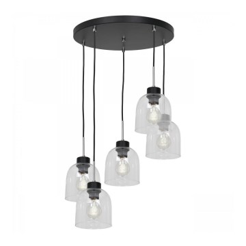 Luster na sajli BOGOTA 5xE27/60W/230V proziran
