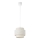 Luster na sajli BOHO 1xE27/60W/230V prečnik 20 cm bela