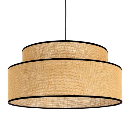 Luster na sajli BOHO 1xE27/60W/230V prečnik 40 cm, bež