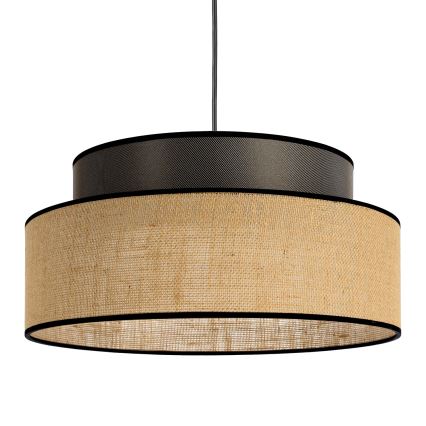 Luster na sajli BOHO 1xE27/60W/230V prečnik 40 cm braon/bež