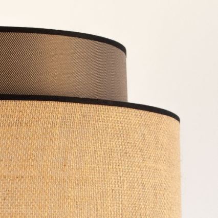 Luster na sajli BOHO 1xE27/60W/230V prečnik 40 cm braon/bež