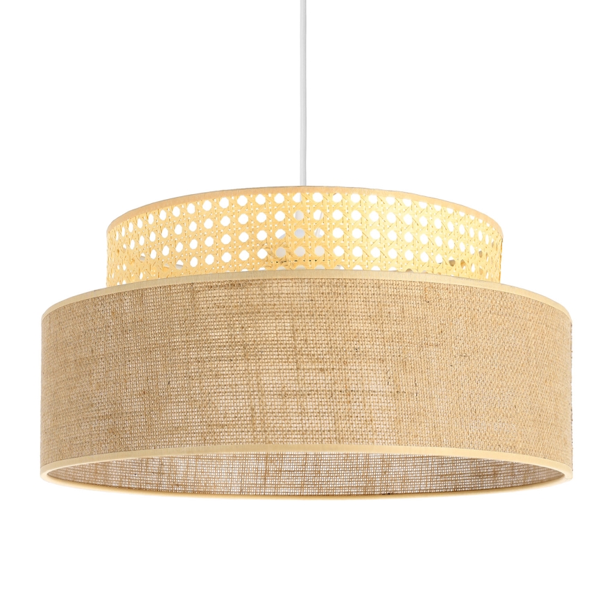 Luster na sajli BOHO 1xE27/60W/230V, prečnik 40 cm, ratan