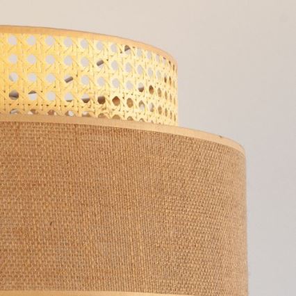Luster na sajli BOHO 1xE27/60W/230V, prečnik 40 cm, ratan