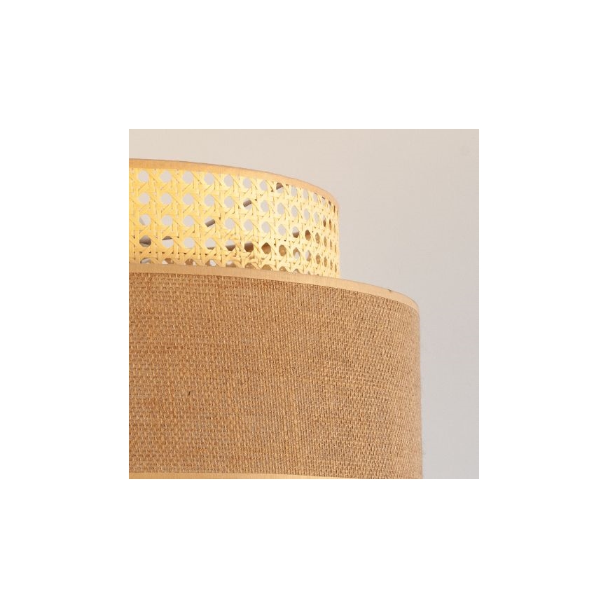Luster na sajli BOHO 1xE27/60W/230V, prečnik 40 cm, ratan