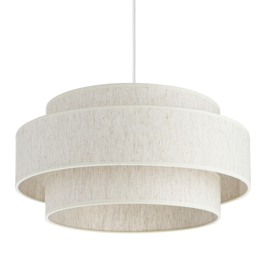 Luster na sajli BOHO 1xE27/60W/230V Ø 40 cm bela
