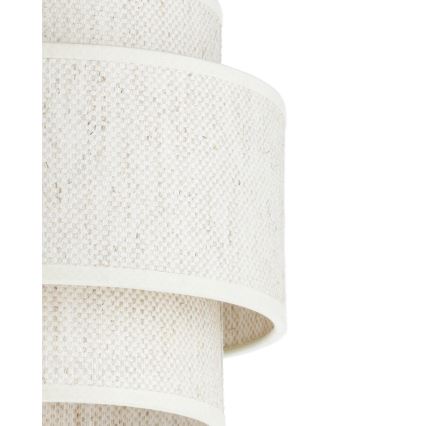 Luster na sajli BOHO 1xE27/60W/230V Ø 40 cm bela