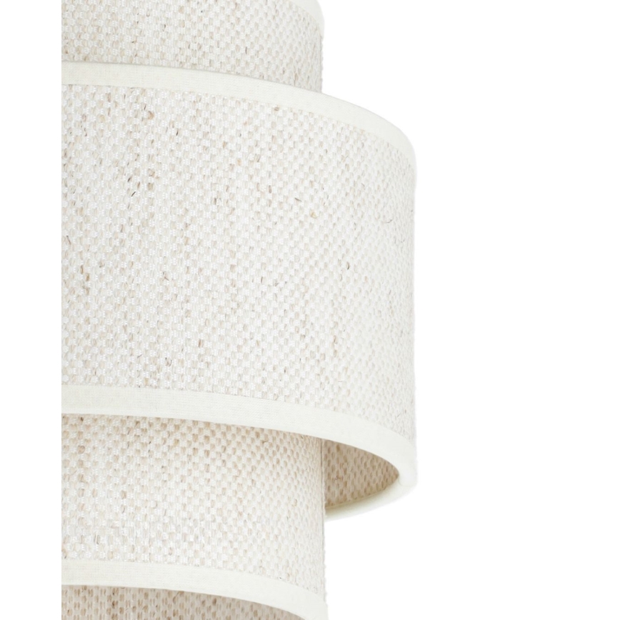 Luster na sajli BOHO 1xE27/60W/230V Ø 40 cm bela