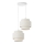 Luster na sajli BOHO 2xE27/60W/230V bela