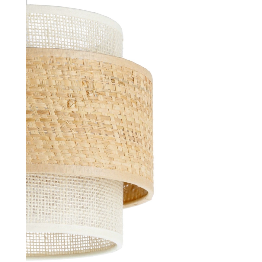 Luster na sajli BOHO 3xE27/60W/230V juta/krem