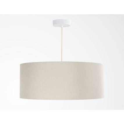 Luster na sajli BOHO TRINITI 1xE27/60W/230V, prečnik 50 cm, krem