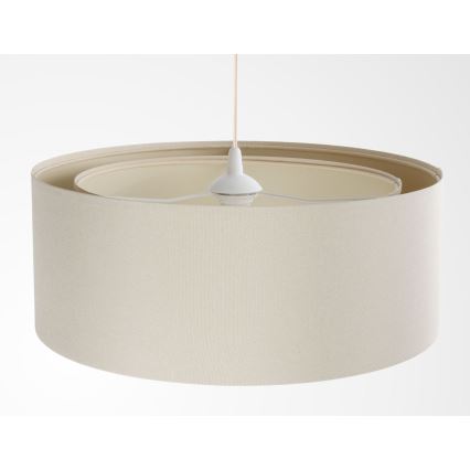 Luster na sajli BOHO TRINITI 1xE27/60W/230V, prečnik 50 cm, krem