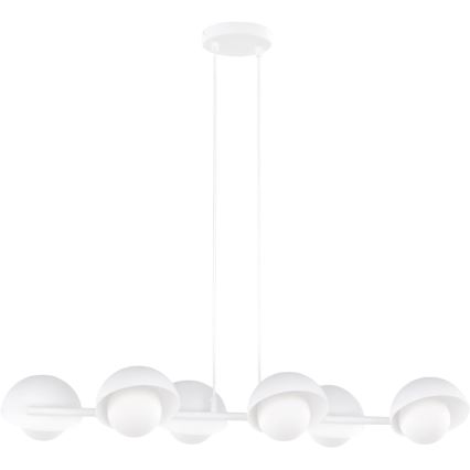 Luster na sajli BOOM 6xG9/8W/230V bela