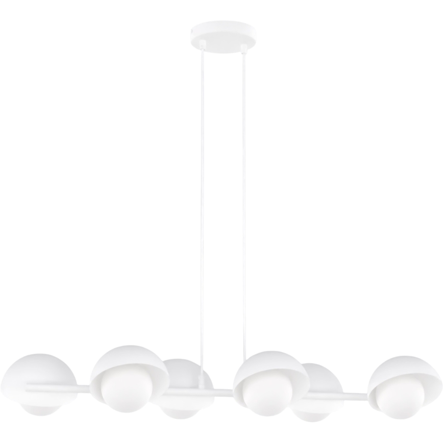 Luster na sajli BOOM 6xG9/8W/230V bela