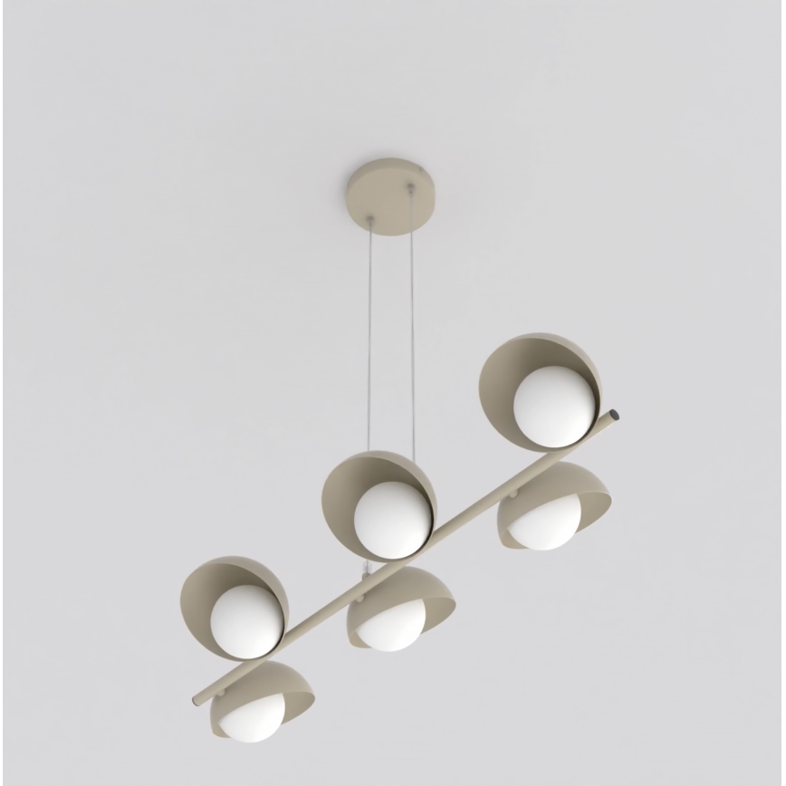 Luster na sajli BOOM 6xG9/8W/230V bež
