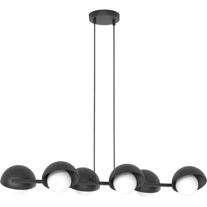 Luster na sajli BOOM 6xG9/8W/230V crna