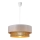 Luster na sajli BORHO 1xE27/60W/230V prečnik 50 cm bela/juta