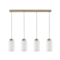 Luster na sajli BOSCO 4xE27/60W/230V hrast