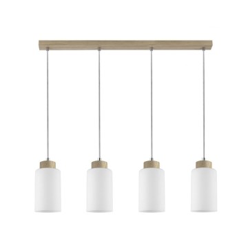 Luster na sajli BOSCO 4xE27/60W/230V hrast